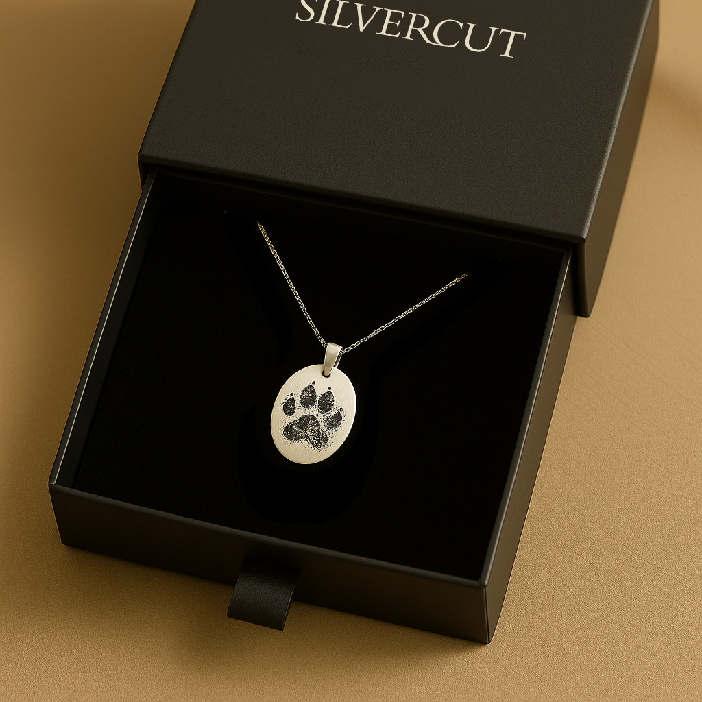 Oval Paw Necklace