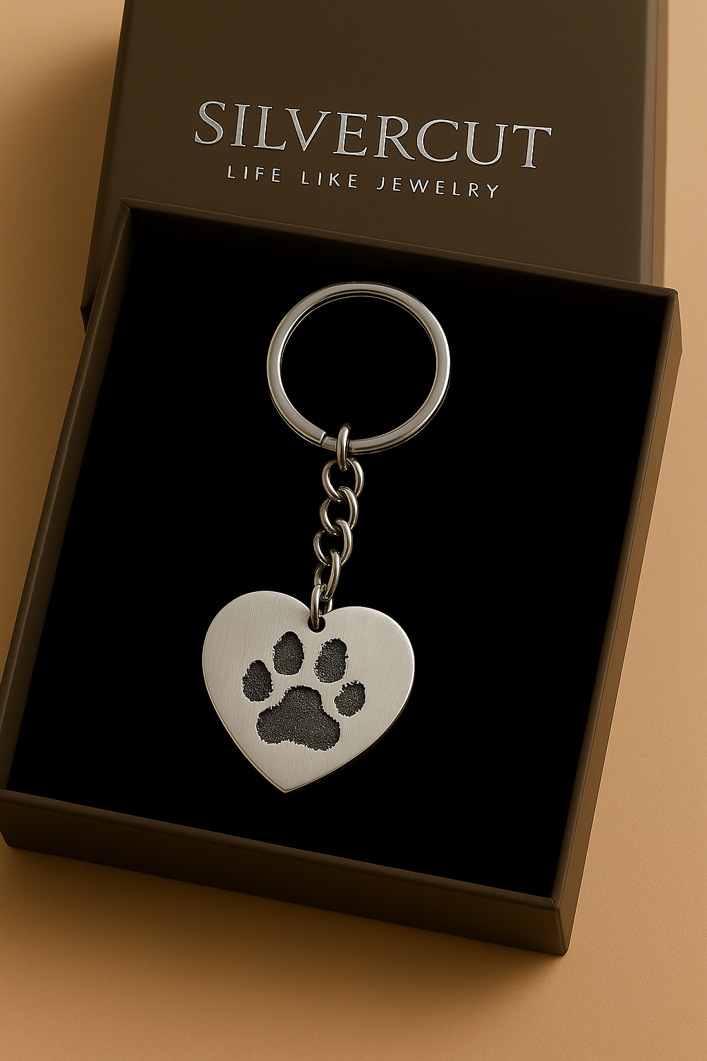 Heart Paw Keychain
