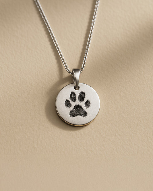Round Paw Necklace