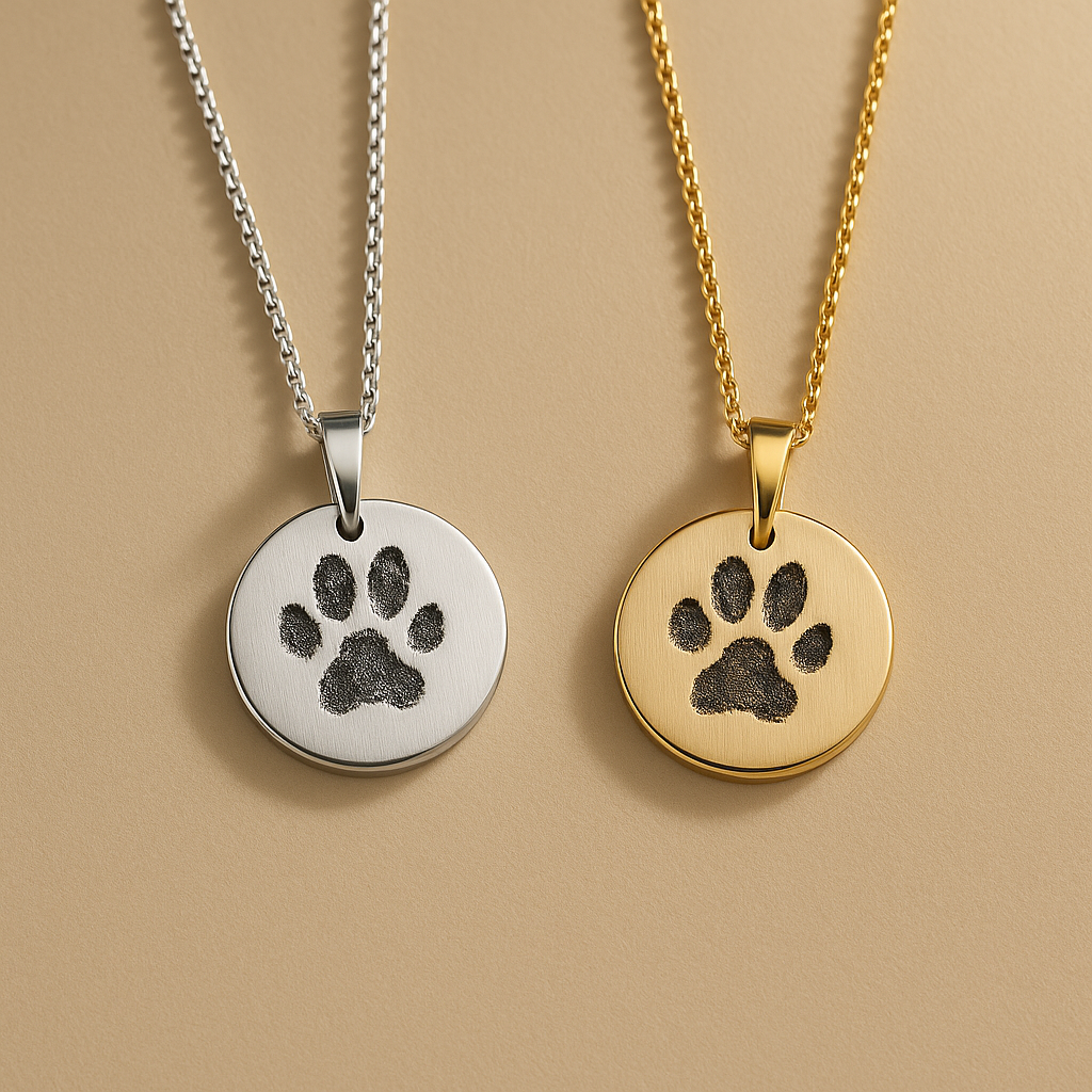 Round Paw Necklace
