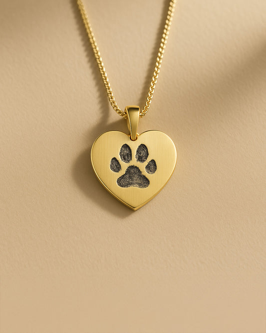 Heart Paw Necklace