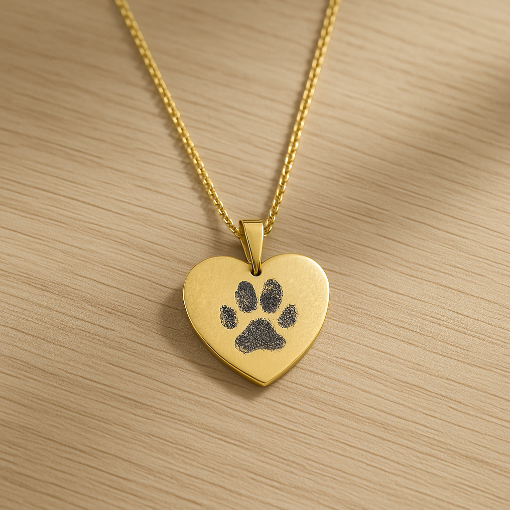 Heart Paw Necklace