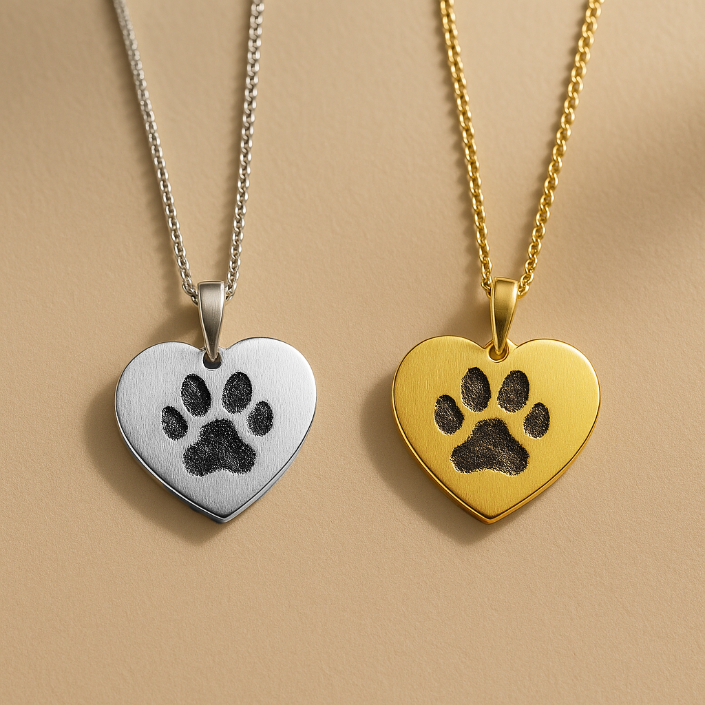 Heart Paw Necklace