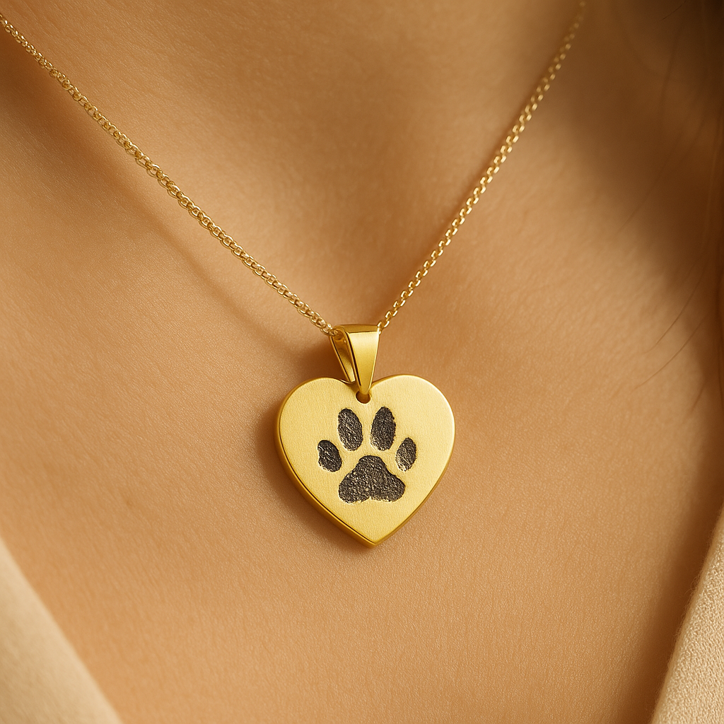 Heart Paw Necklace