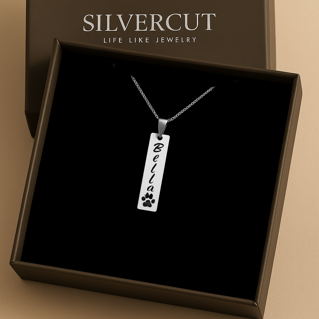 Bar Paw Necklace