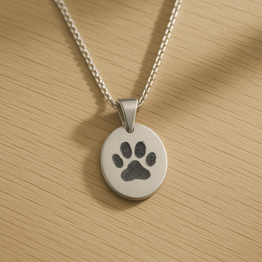 Oval Paw Necklace
