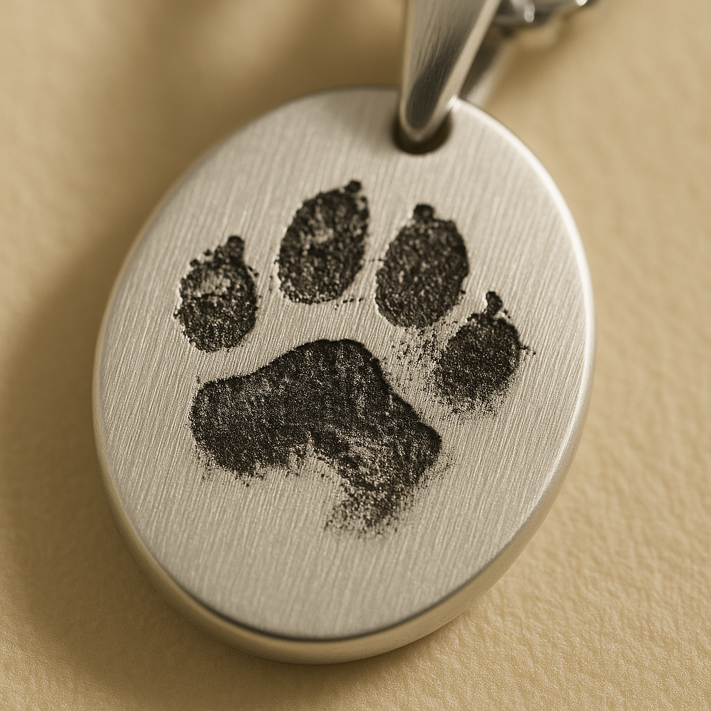 Oval Paw Necklace