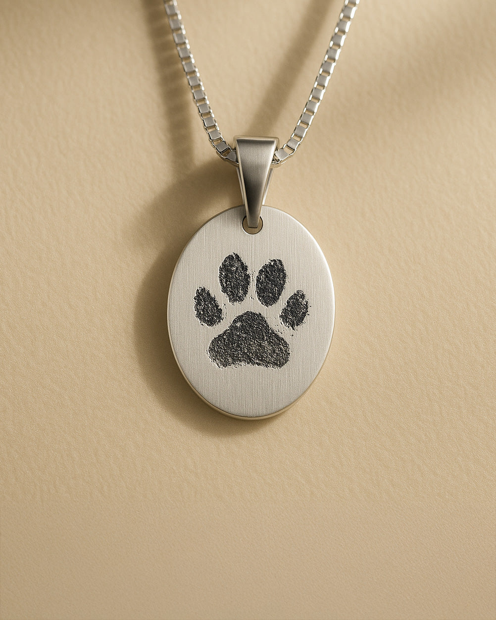 Oval Paw Necklace