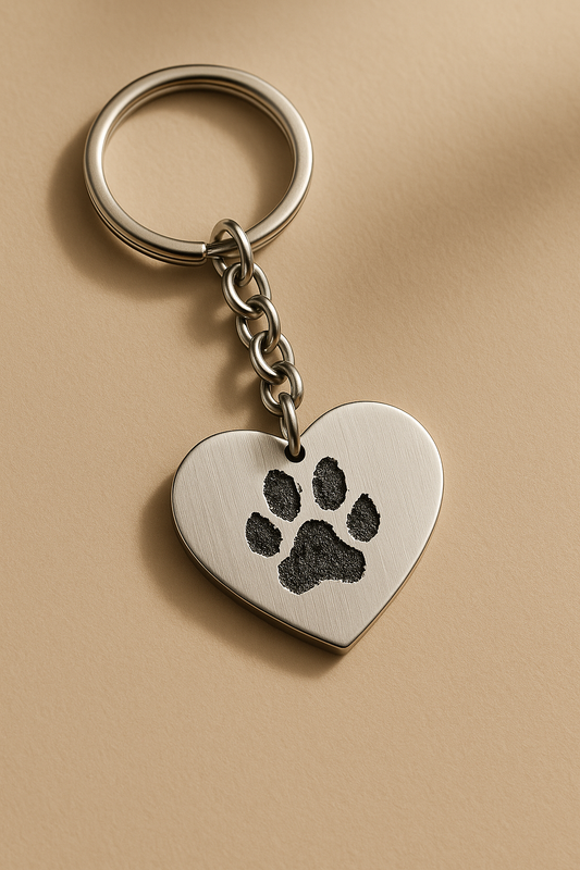 Heart Paw Keychain