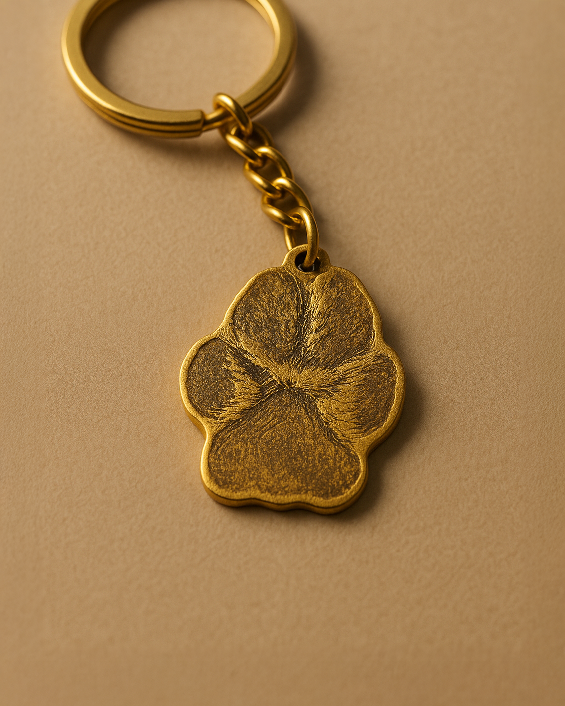 Life-Like Paw Keychain