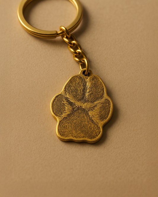 Life-Like Paw Keychain