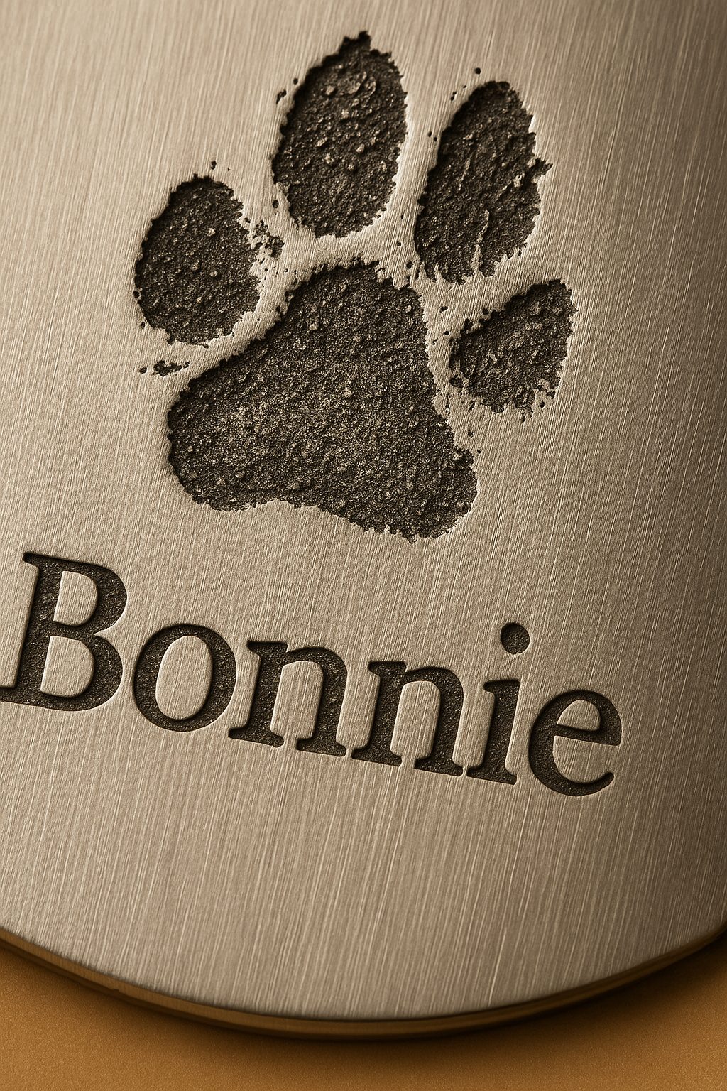Dogtag Paw Keychain