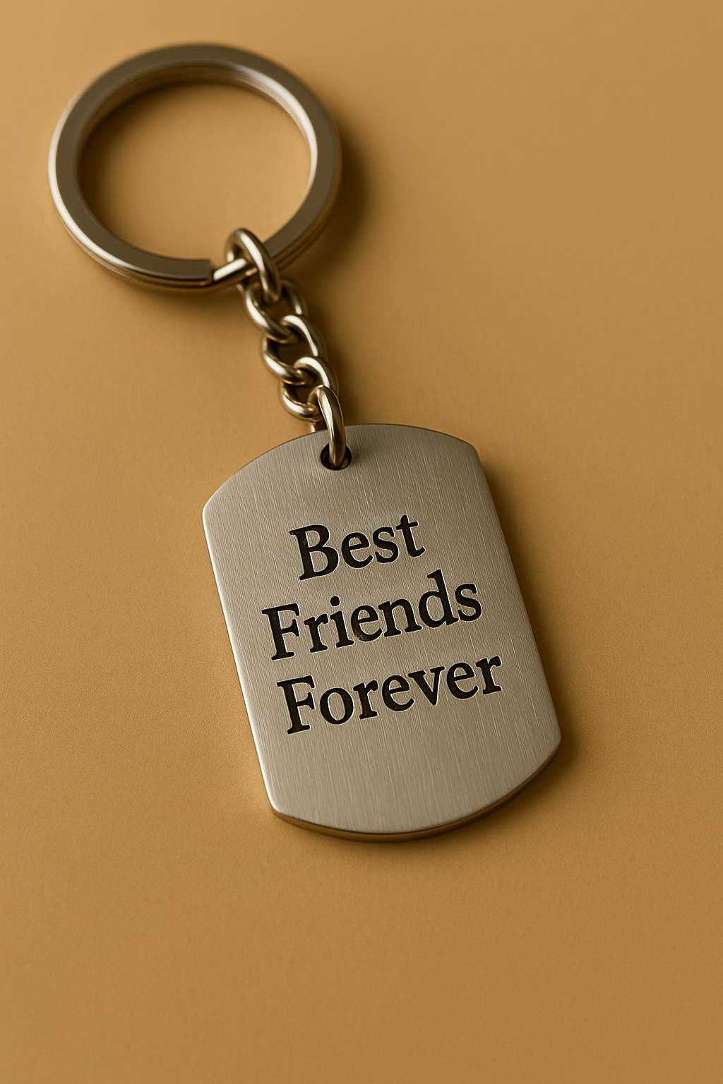 Dogtag Paw Keychain
