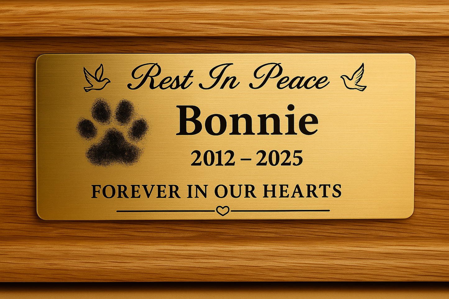 Dove of Peace Oak Urn