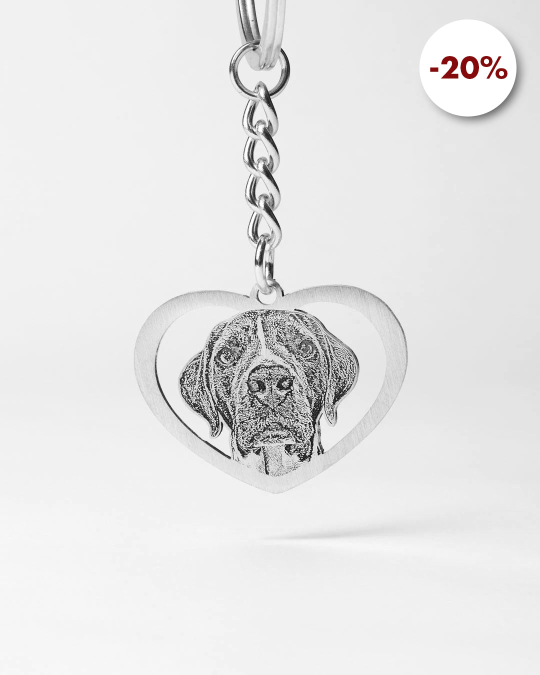 Halo Heart Keychain