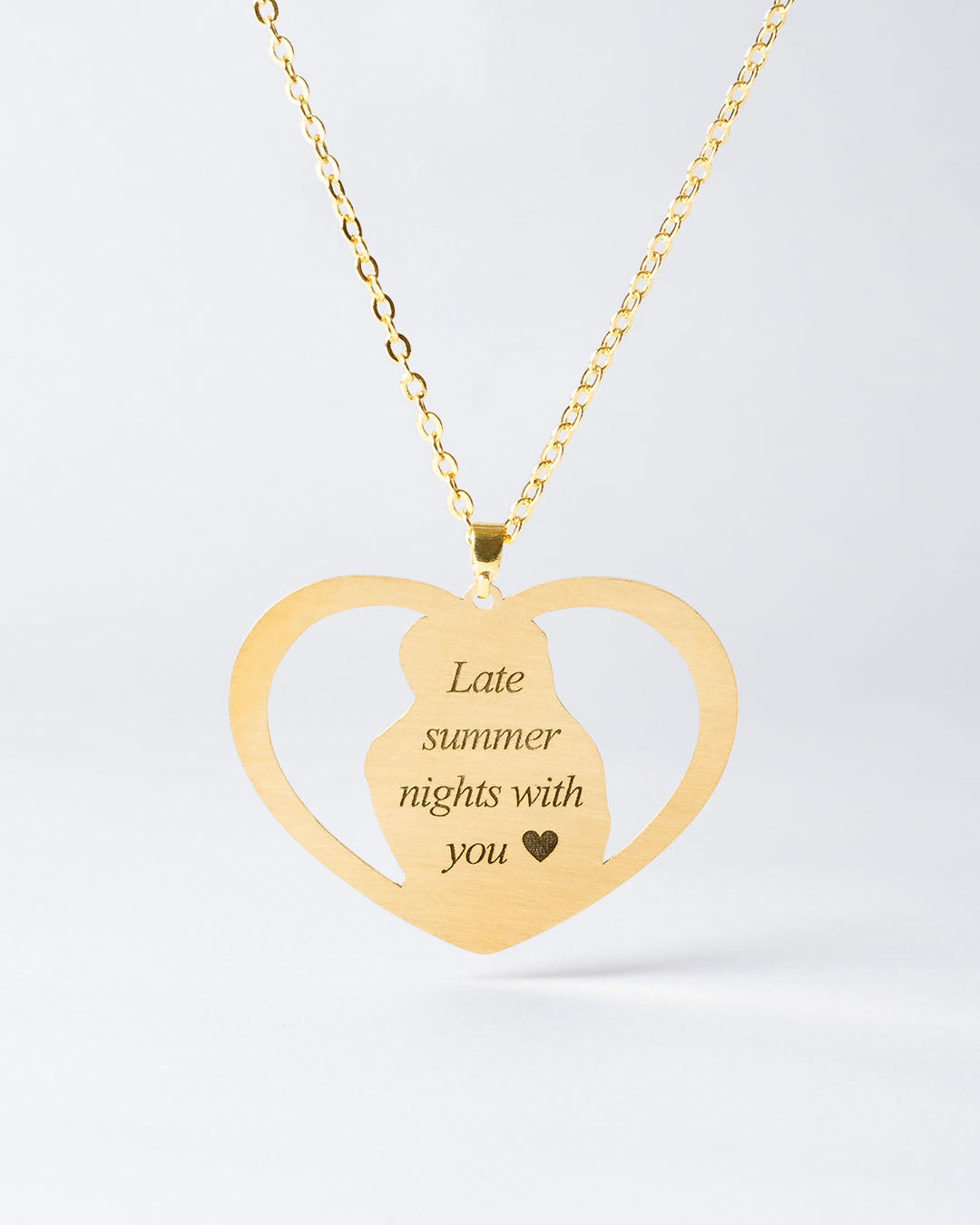 Halo Heart Necklace