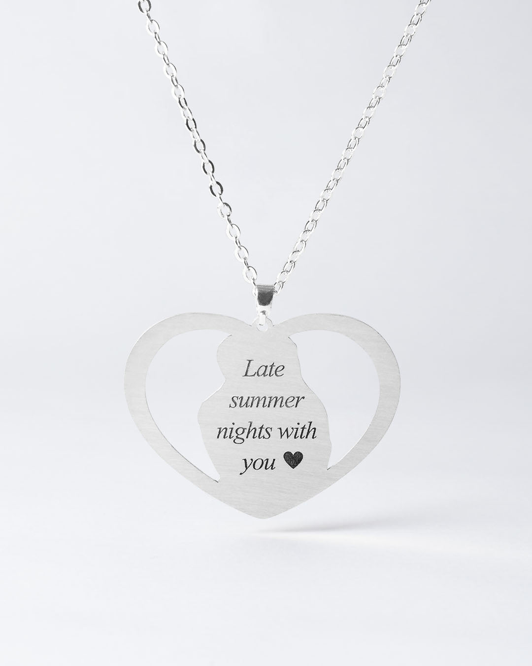 Halo Heart Necklace