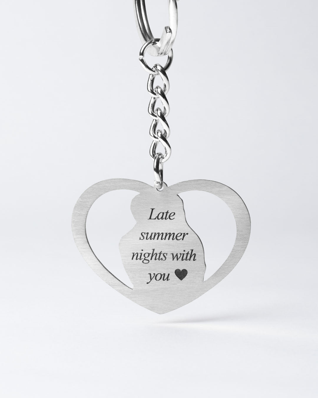 Halo Heart Keychain