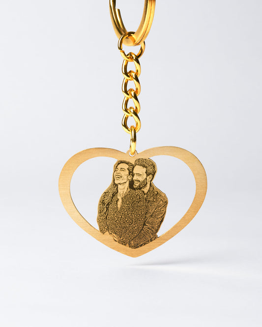Halo Heart Keychain