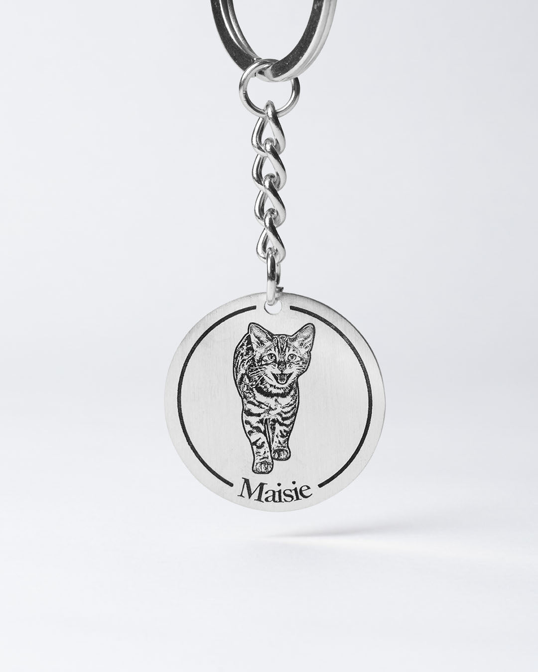 Personalized hotsell cat keychain