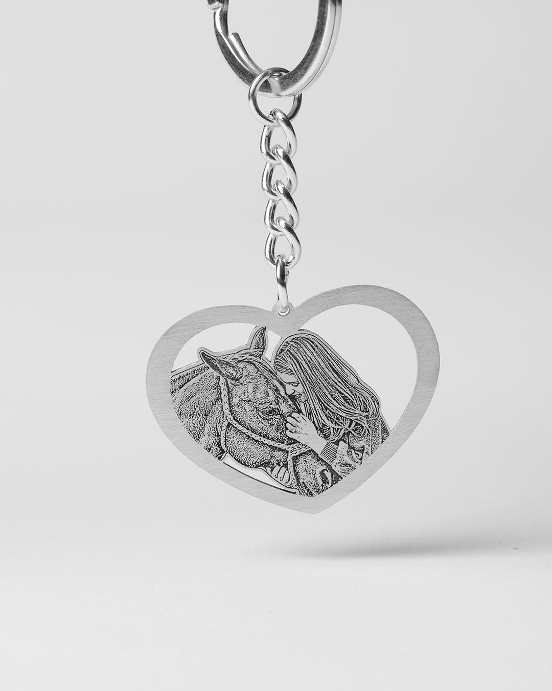 Halo Heart Keychain