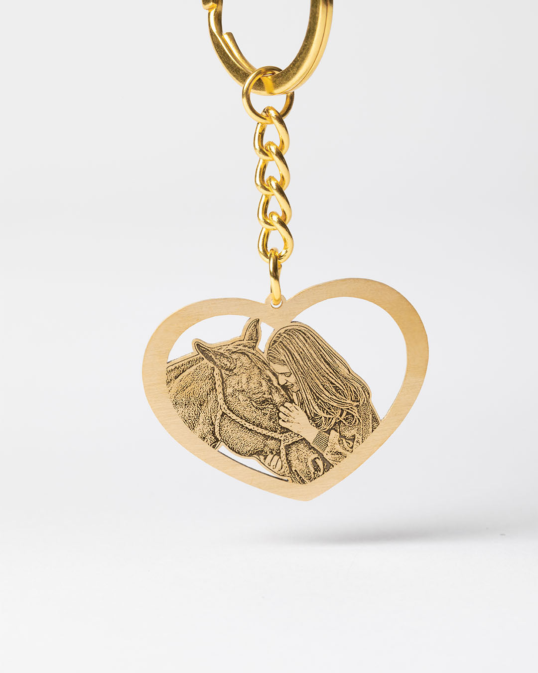 Halo Heart Keychain