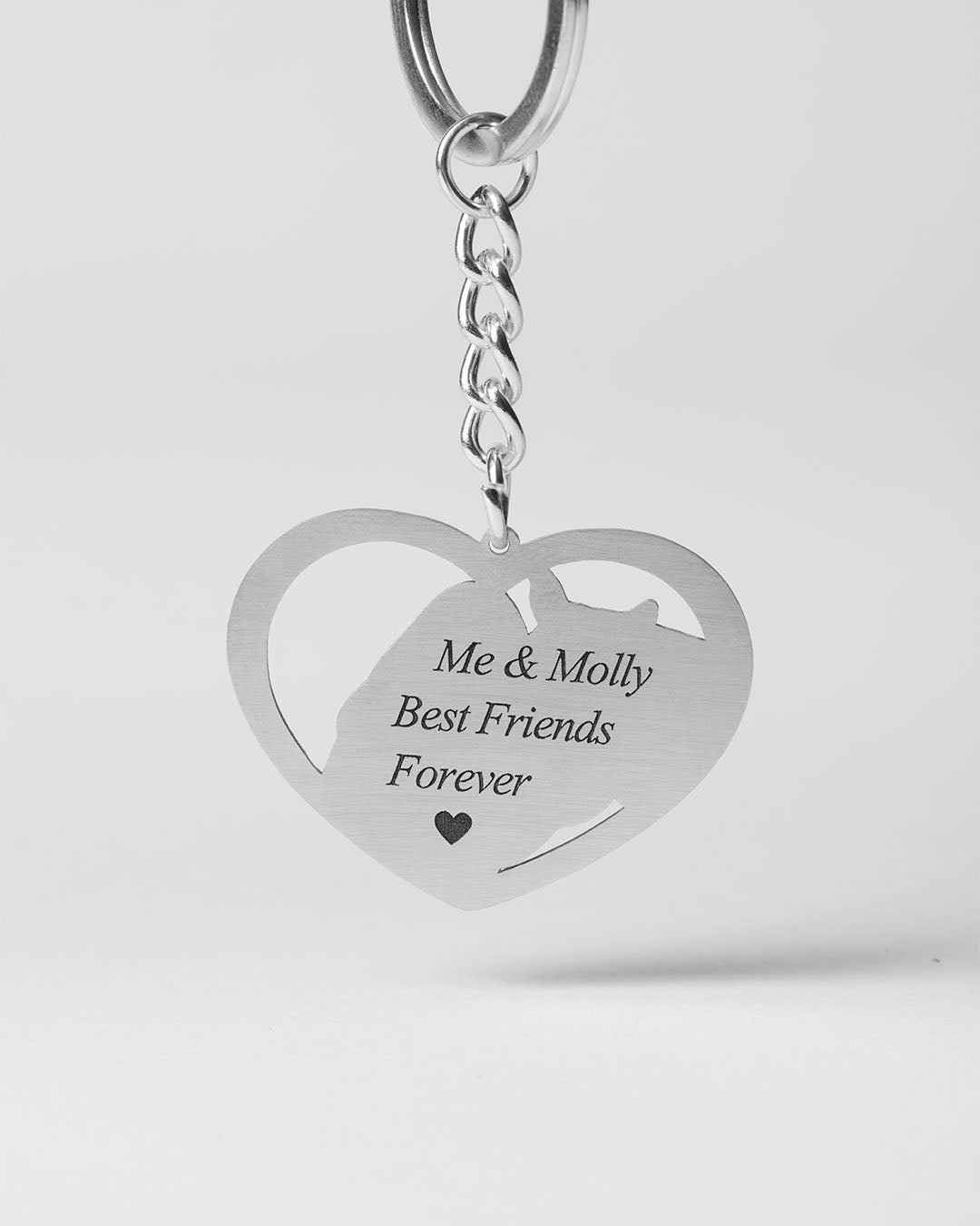 Halo Heart Keychain