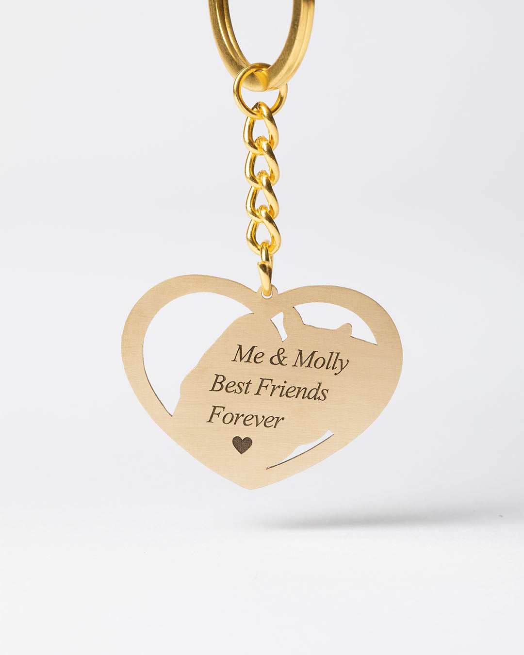 Halo Heart Keychain