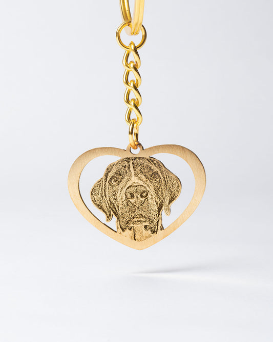 Halo Heart Keychain