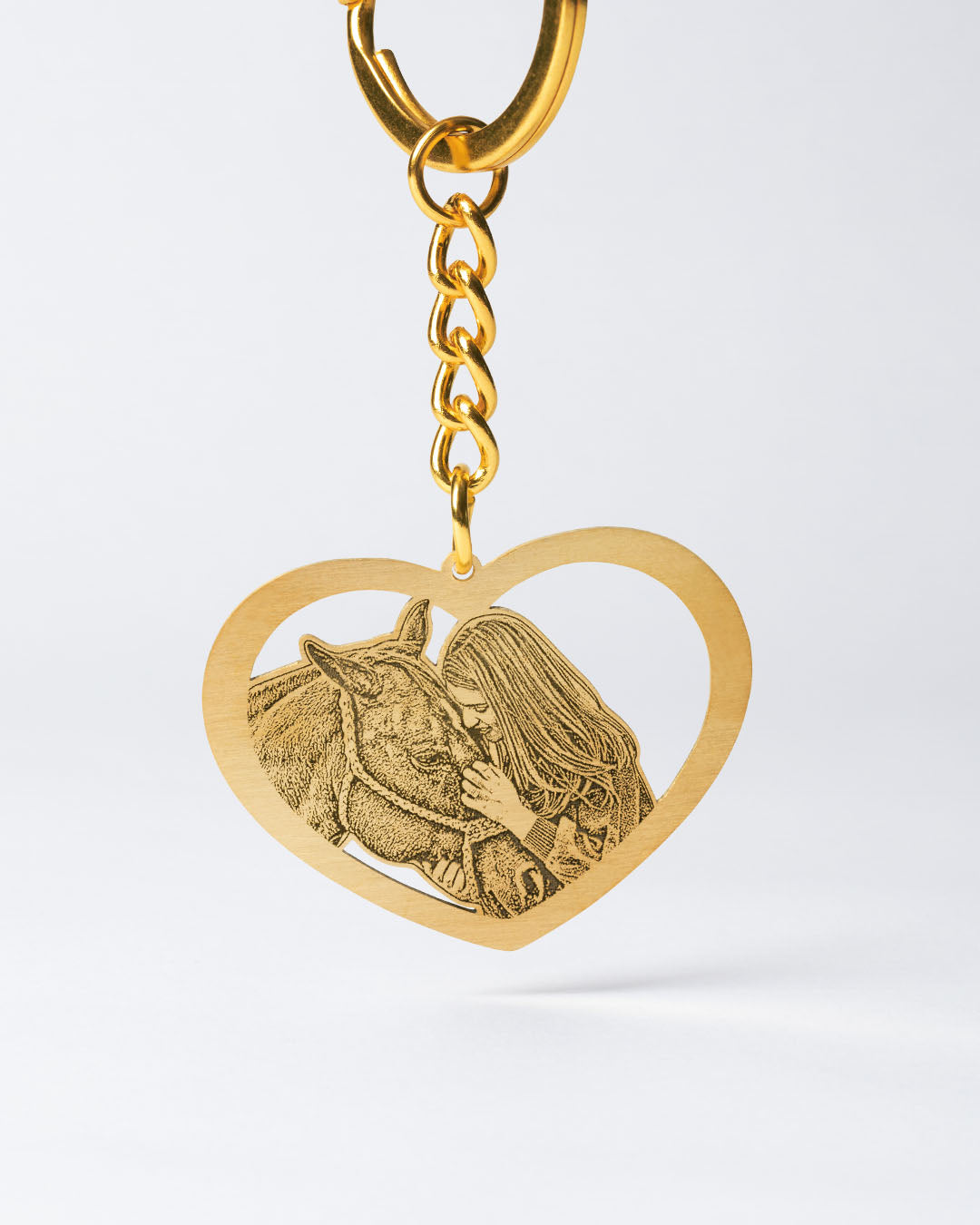 Halo Heart Keychain