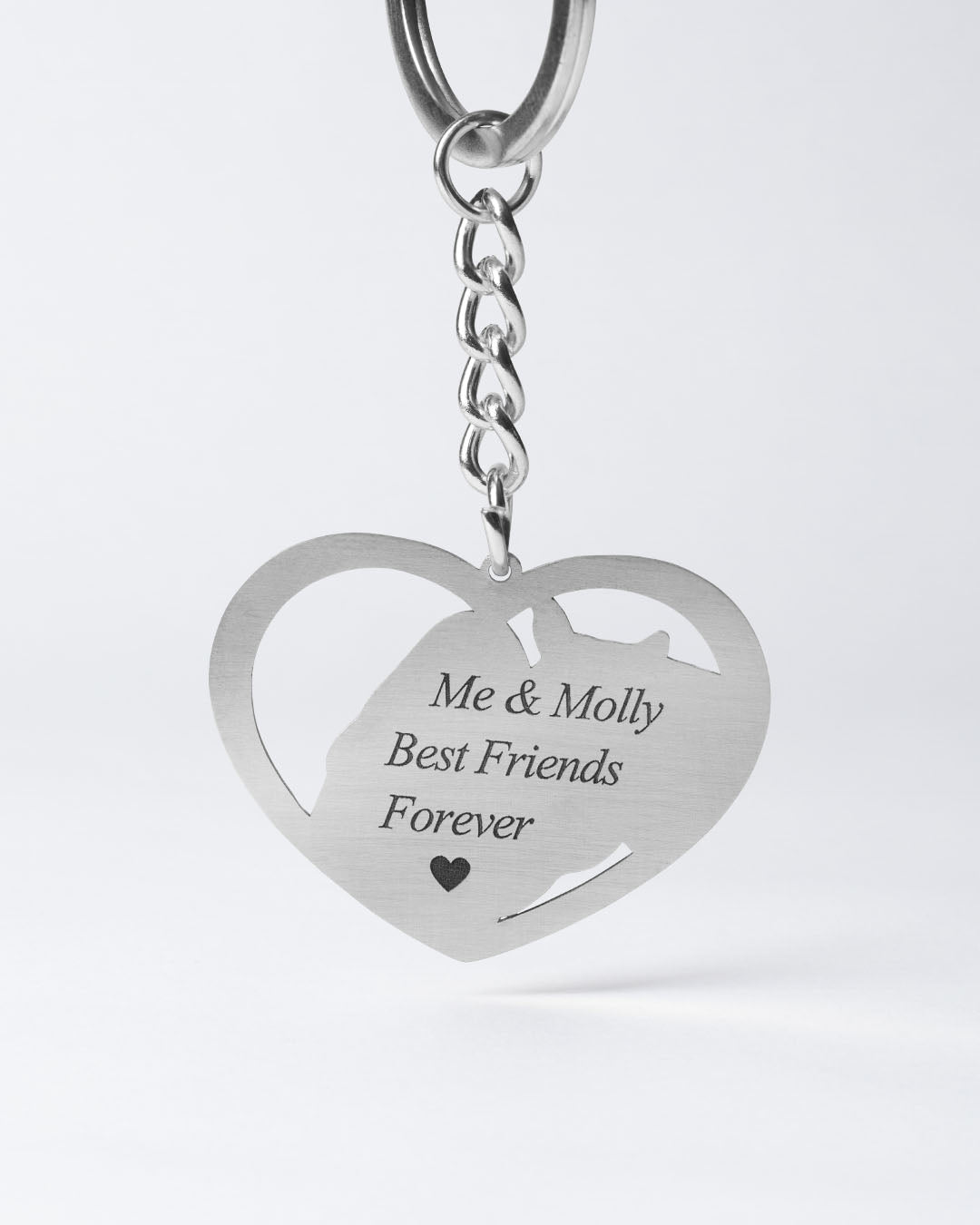 Halo Heart Keychain