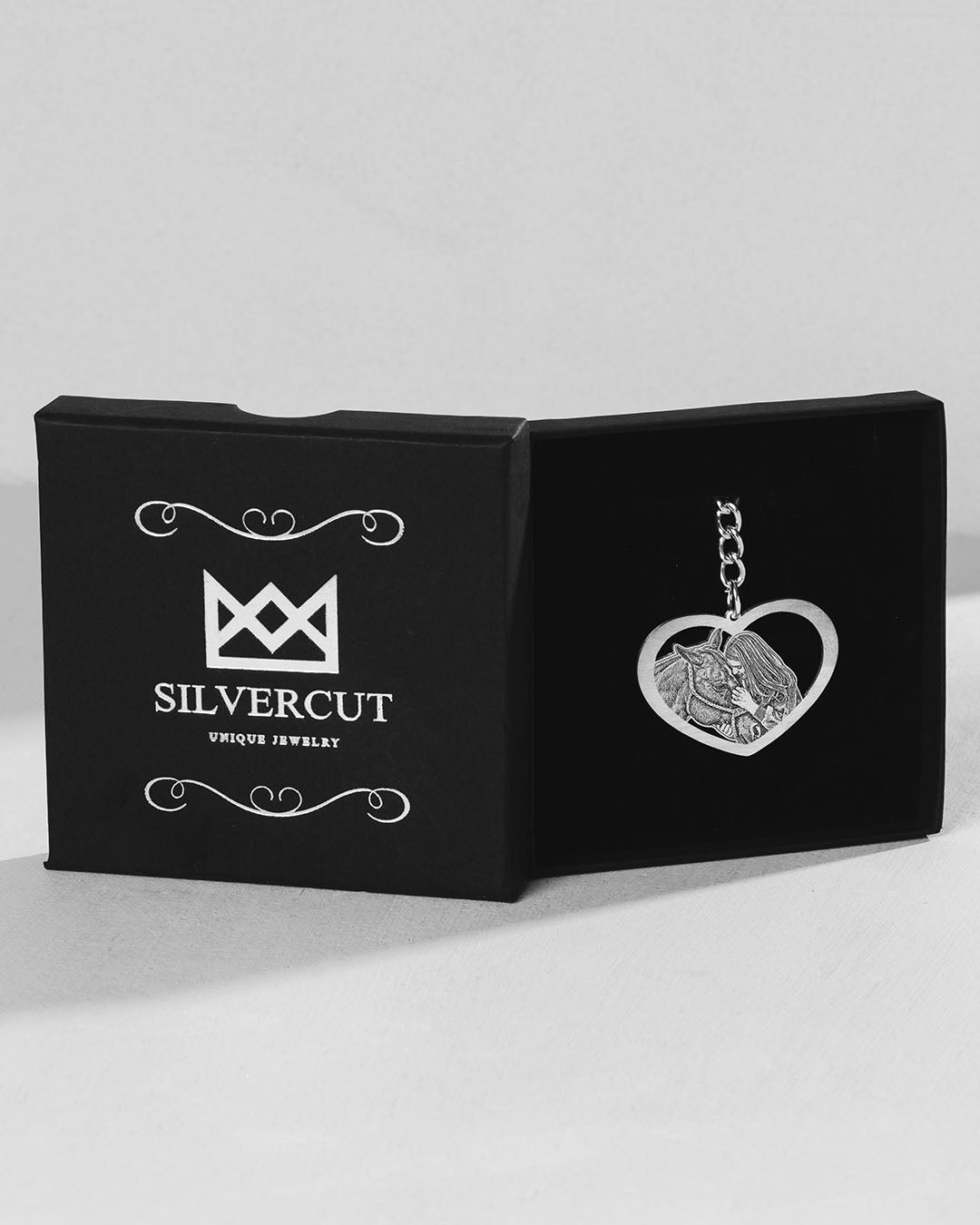 Halo Heart Keychain