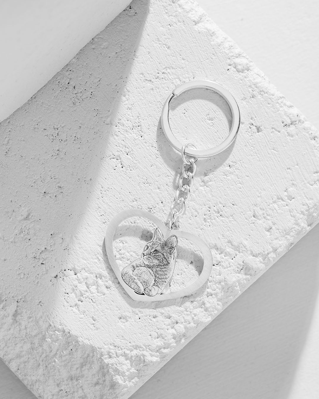 Halo Heart Keychain