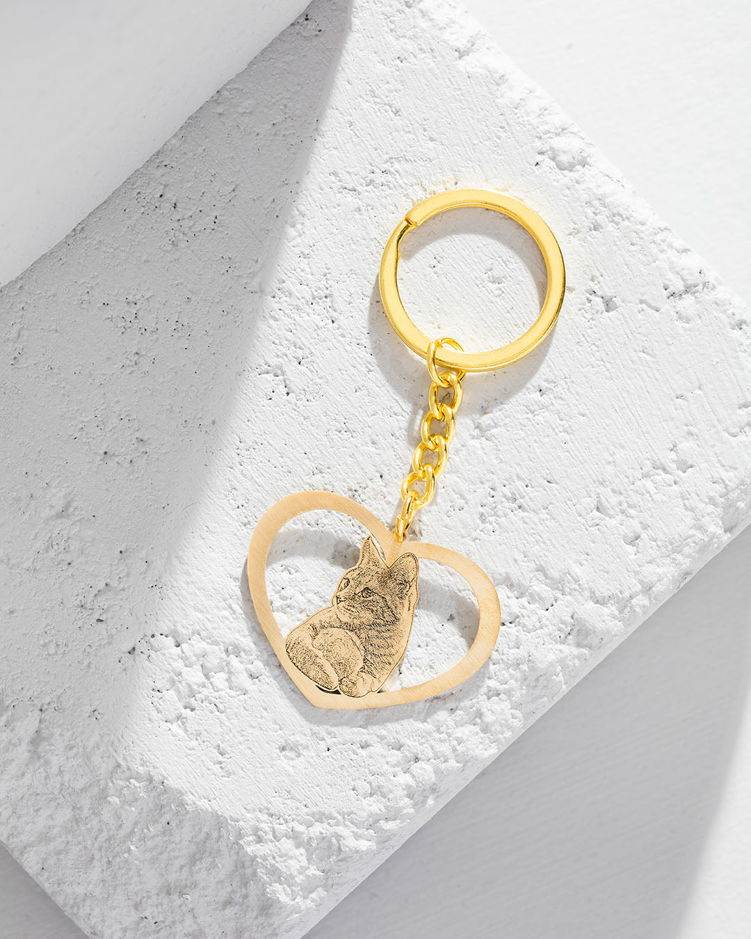 Halo Heart Keychain