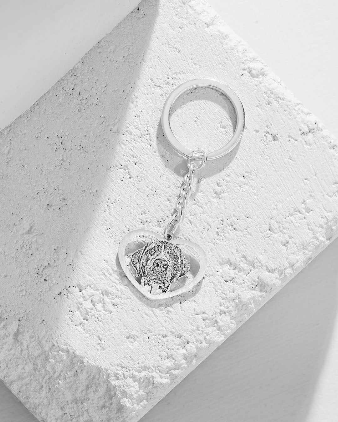 Halo Heart Keychain