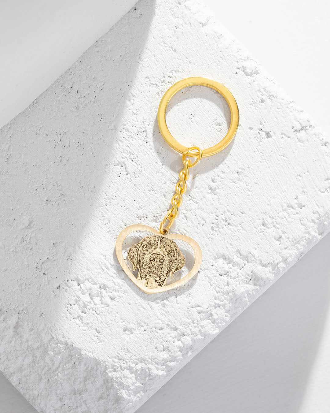 Halo Heart Keychain