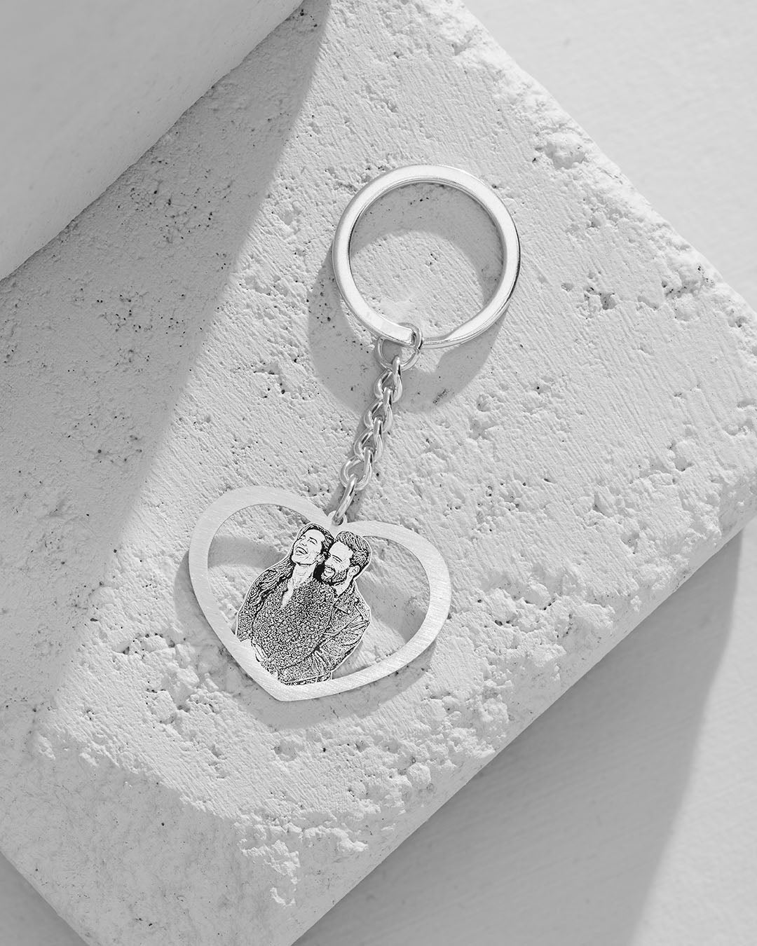 Halo Heart Keychain