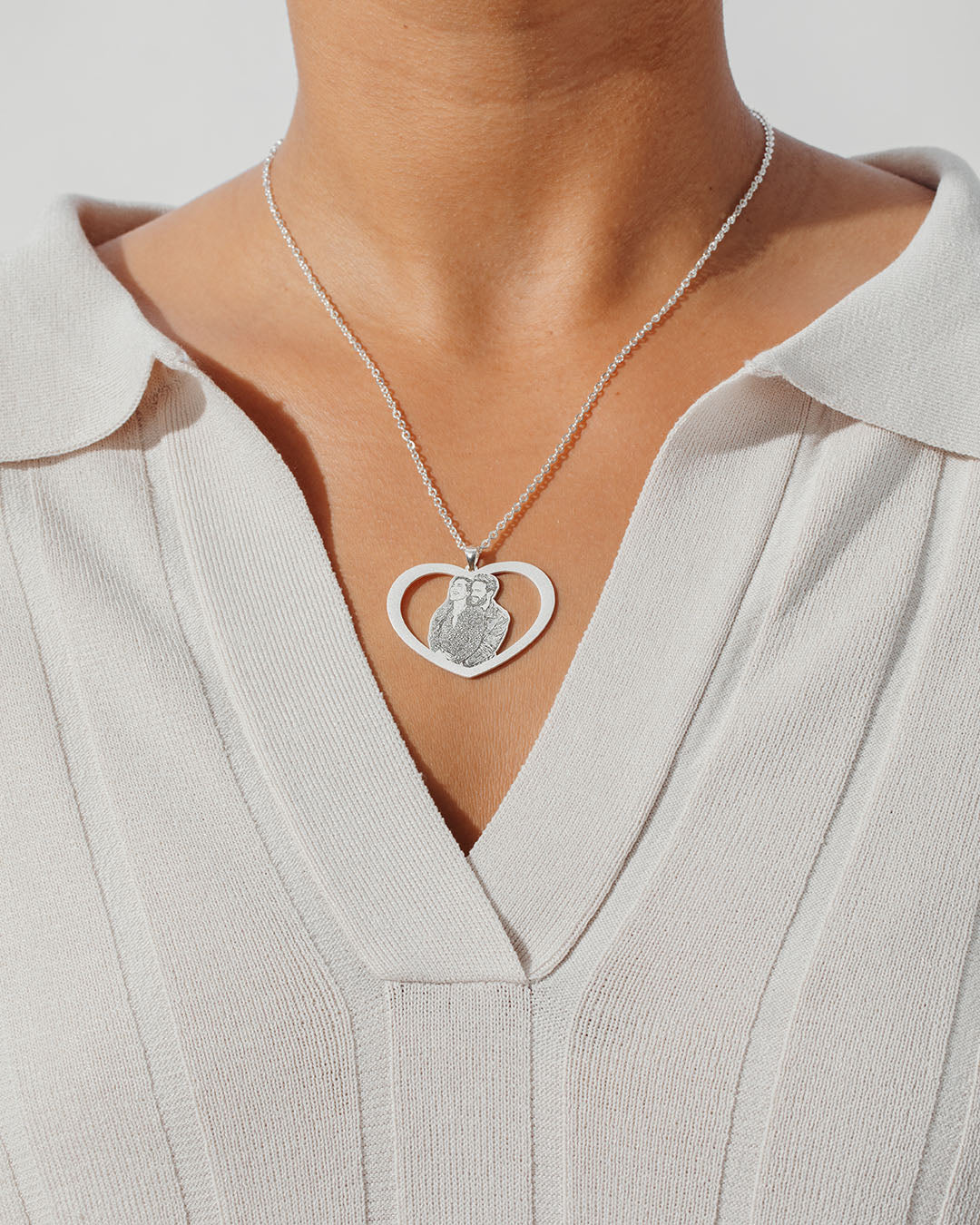 Halo Heart Necklace